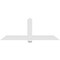 Ekena Millwork Eugene Architectural Grade PVC Gable Bracket, 84"W x 31 1/2"H x 4"D x 6"F, 9/12 Pitch GBP084X32X0406EUG00 - alternate 4